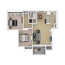 Two Bedroom 102 floor plan