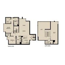 Plan 2G Loft 510 floor plan