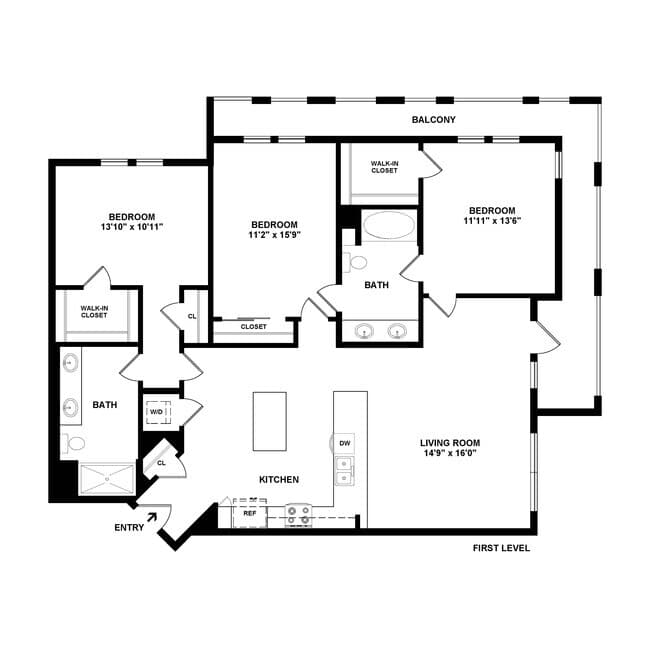 Plan C1 111 floor plan