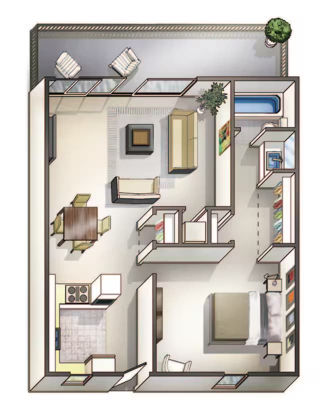1C 405 floor plan