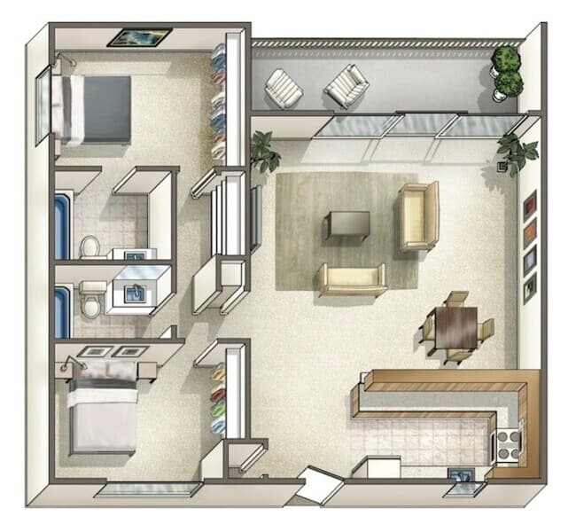 2C 401 floor plan