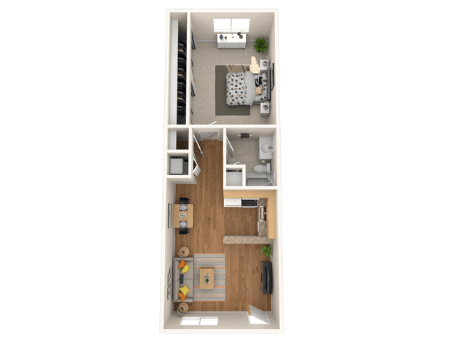 1×1 C 4223 floor plan