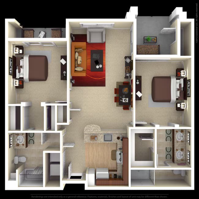 Plan Three B103 floor plan