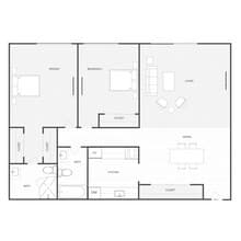 2x2 809-T-08 floor plan