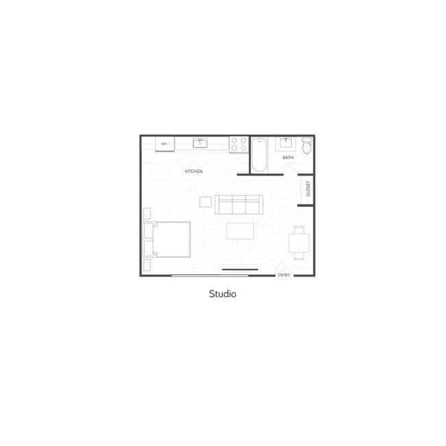 Studio 518-4 floor plan