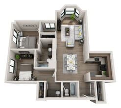 The Skyline T10305 floor plan