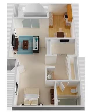 Studio 0347 floor plan