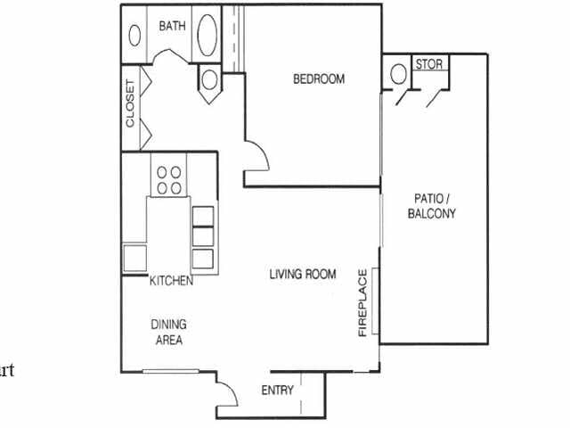 A - 1X1 691 DOWN 2913 floor plan