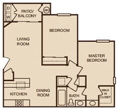 2x1 floor plan