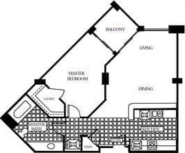 Residence C1 422 floor plan