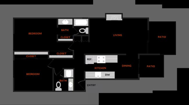 Plan 2A 1203 floor plan