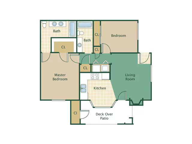 Model A floor plan