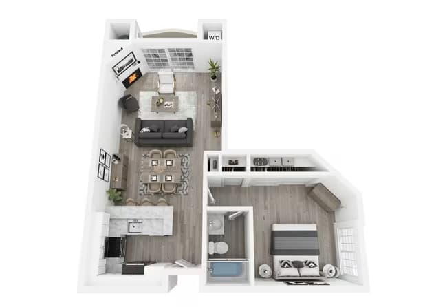 The Barrington B2 2-213 floor plan