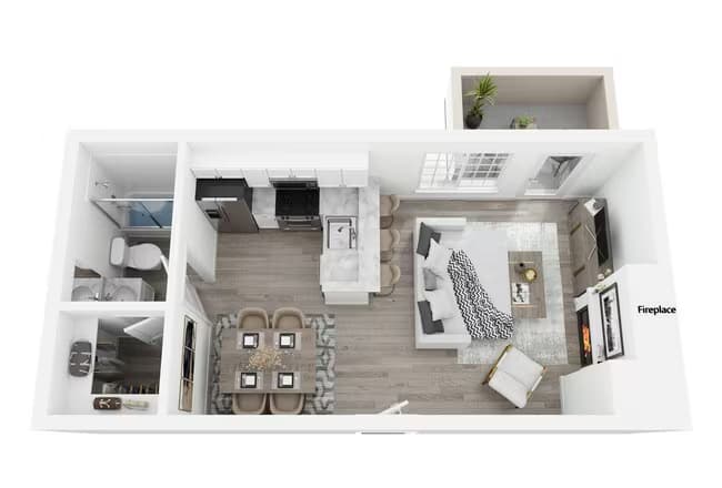 The Cambridge C2 4-311 floor plan