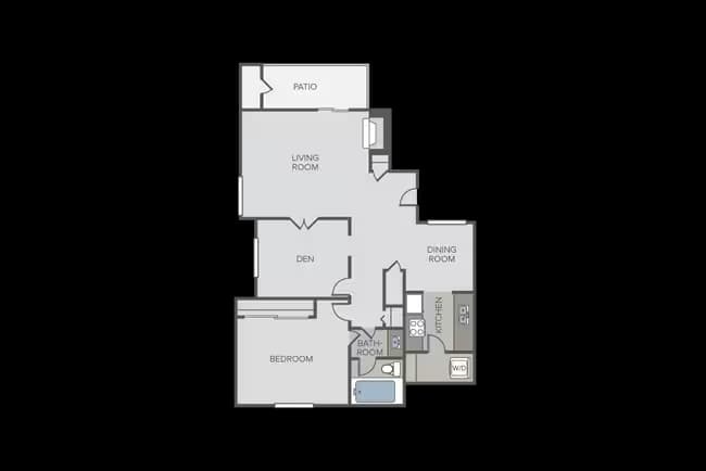 Plan 1E + Den 3617 floor plan