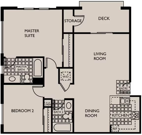 2x2 2208 floor plan