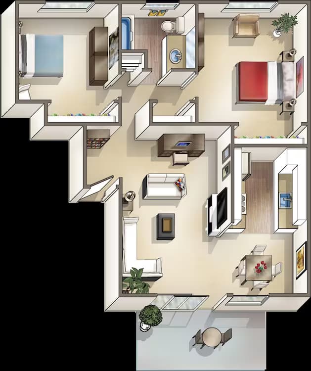 Balboa 1069-B floor plan