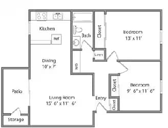 2A 554B floor plan