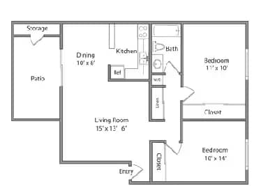 2B 560A floor plan