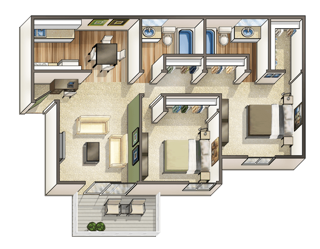 Captain Waterfront floor plan