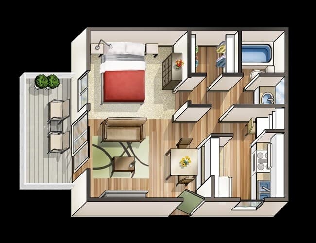 Catamaran floor plan