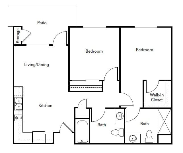 Oak floor plan
