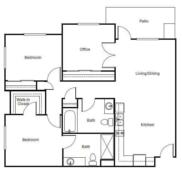 Walnut floor plan