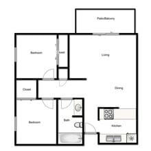 2x1-780 G207 floor plan