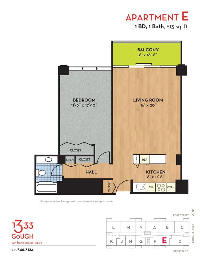 E floor plan