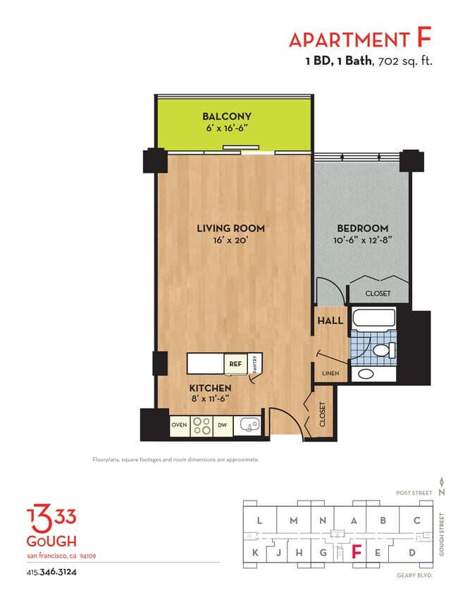 F floor plan