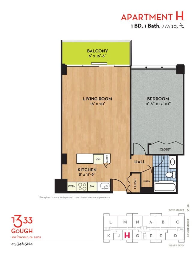 H floor plan