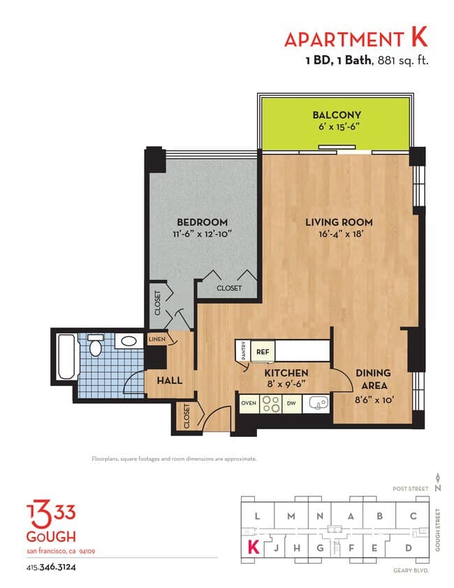 K floor plan