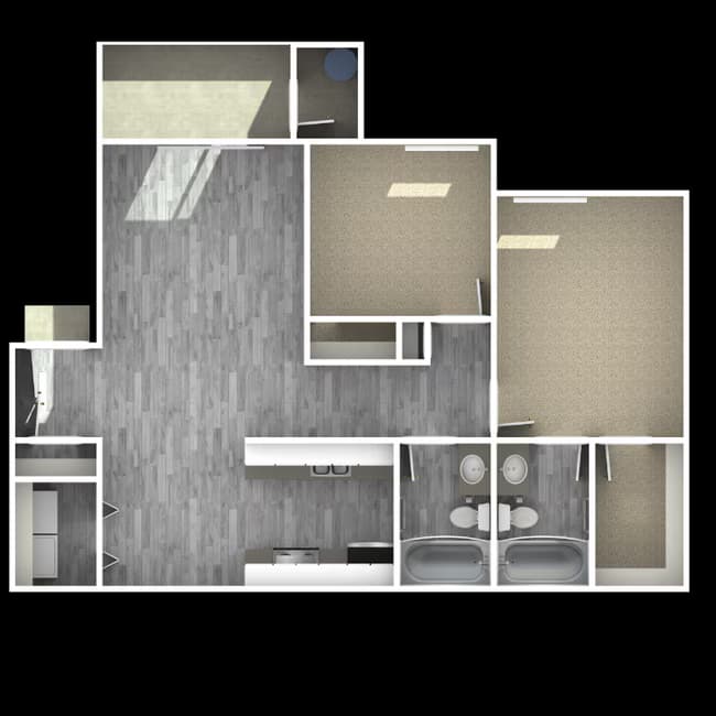 2-Bedroom Floor Plan 151 floor plan