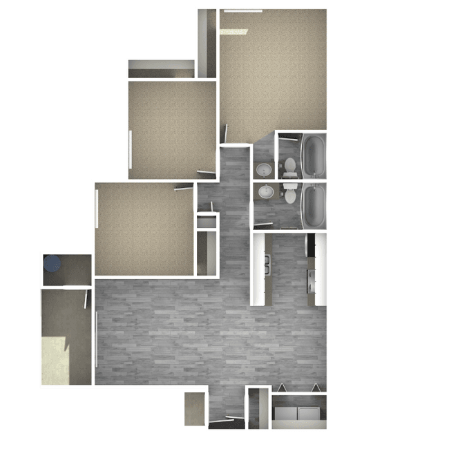 3-Bedroom Floor Plan 150 floor plan