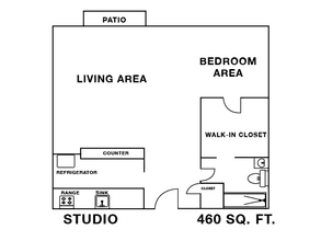 Studio - 1st Flr K303 floor plan