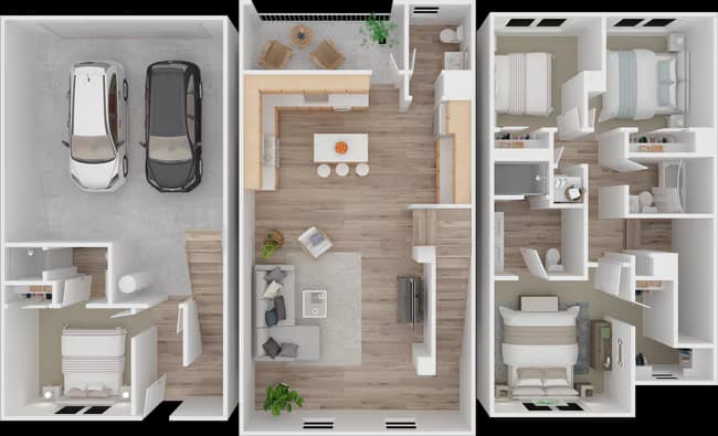 4 BD, 3.5BTH 4A 1704 floor plan