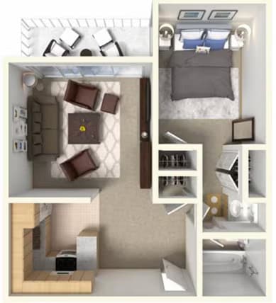 ne-1x1 110 floor plan