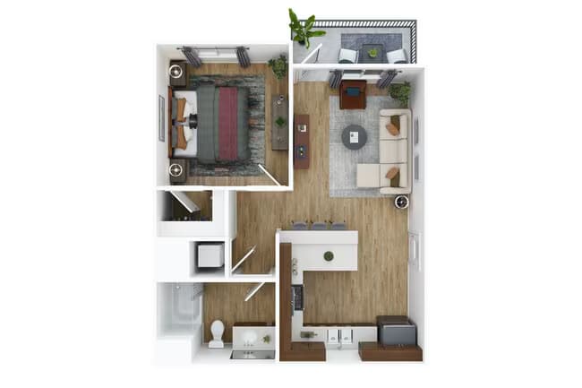 1x1 A 15103 floor plan