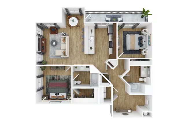2x2 B3 18304 floor plan