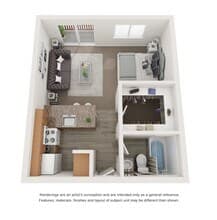 Standard Studio D17 floor plan