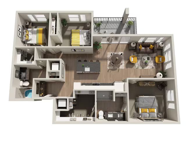 Steele High 1301 floor plan