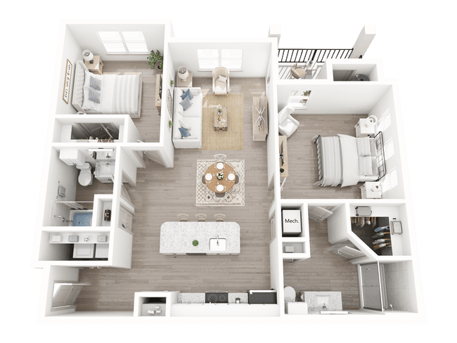 The River 1306 floor plan