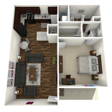 Classic One Bedroom 236 floor plan