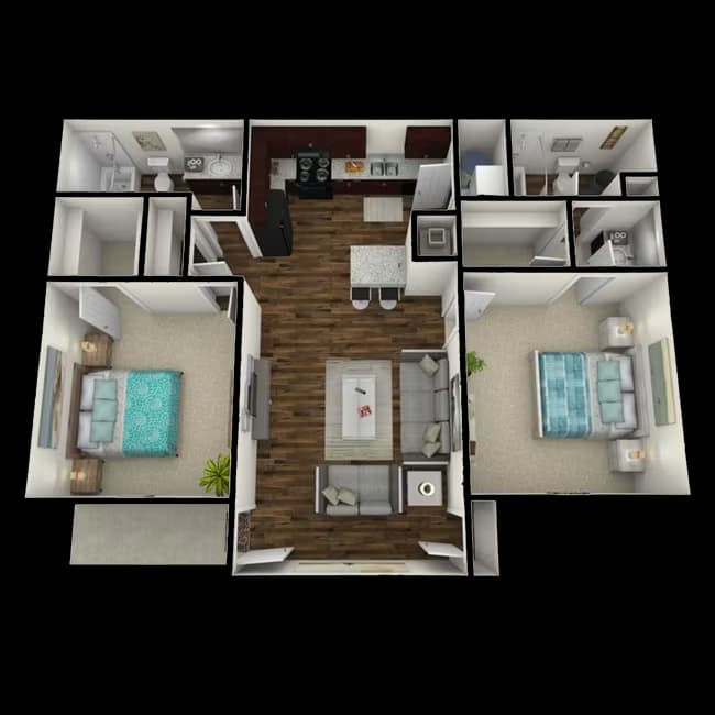 Classic Two Bedroom 226 floor plan
