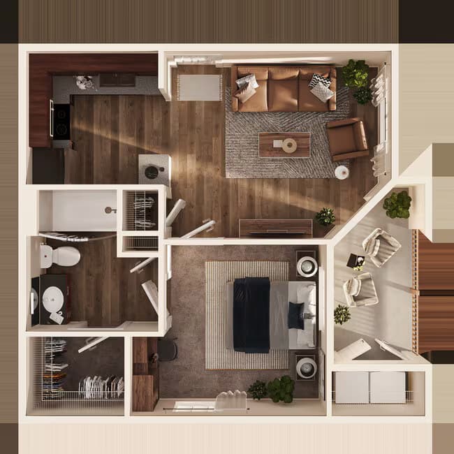 A1 Private floor plan
