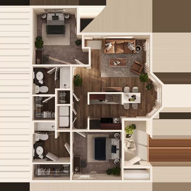 B1 Private floor plan