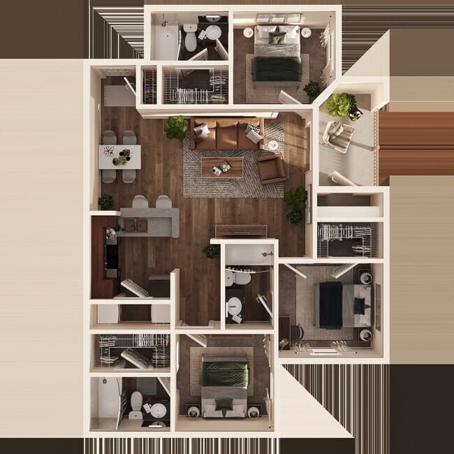 C1 Private floor plan