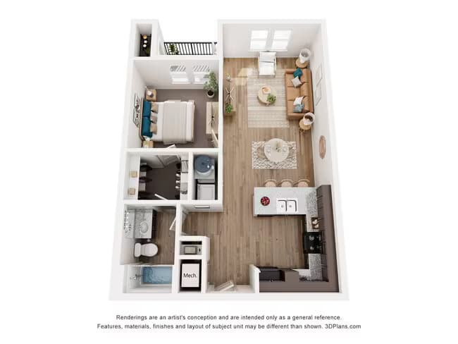 A floor plan