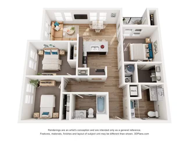 C floor plan
