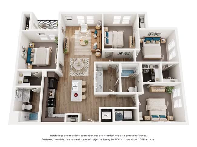 D floor plan